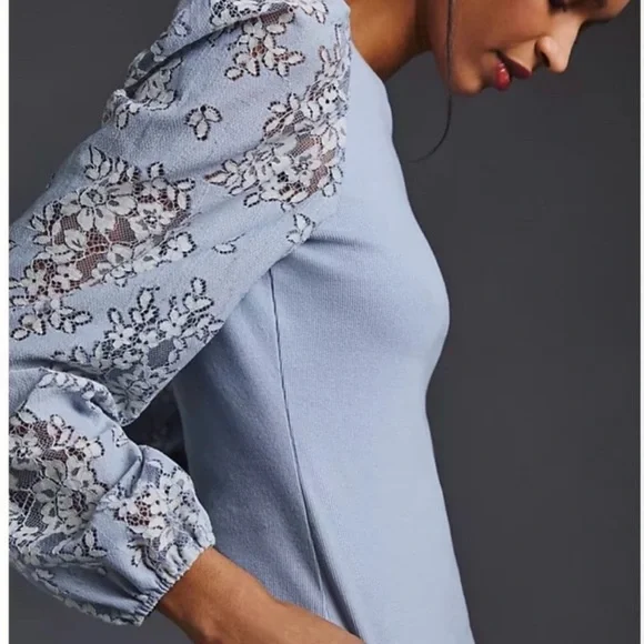 Anthro Dolan puffed sleeves top - Picture 3 of 9